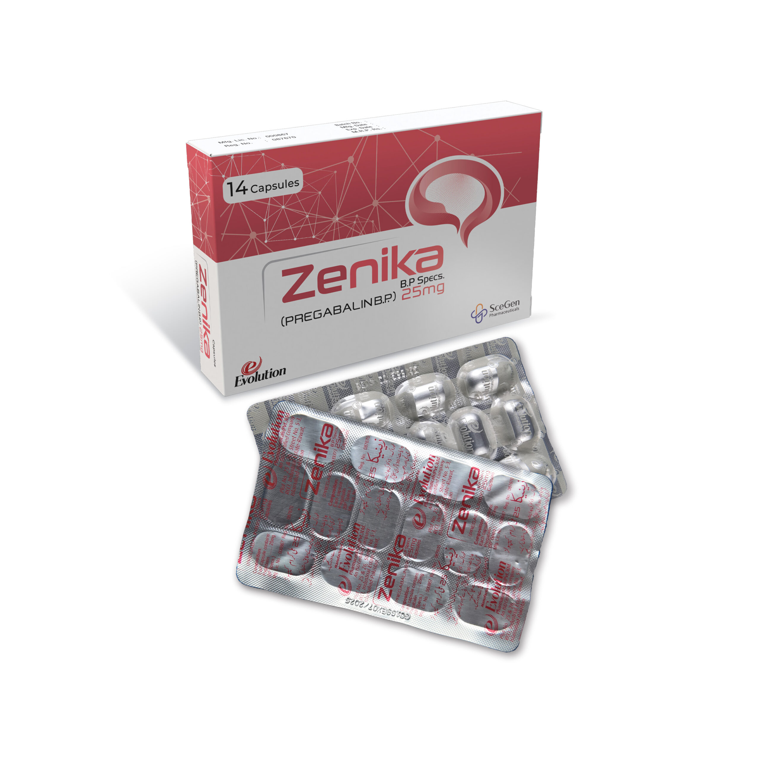 Zenika Range 25 mg