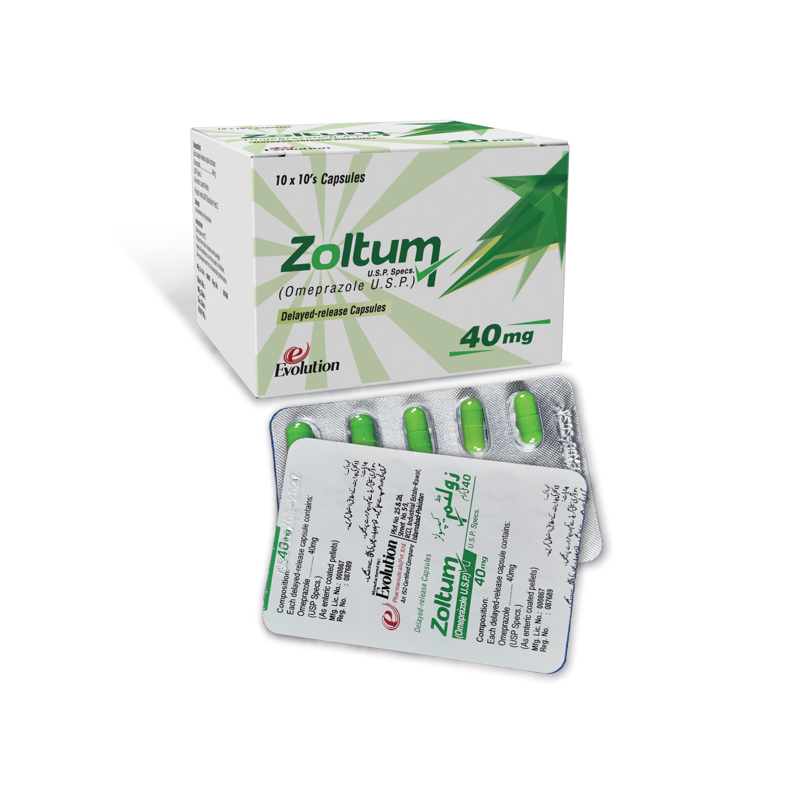 Zoltum 40mg Capsules