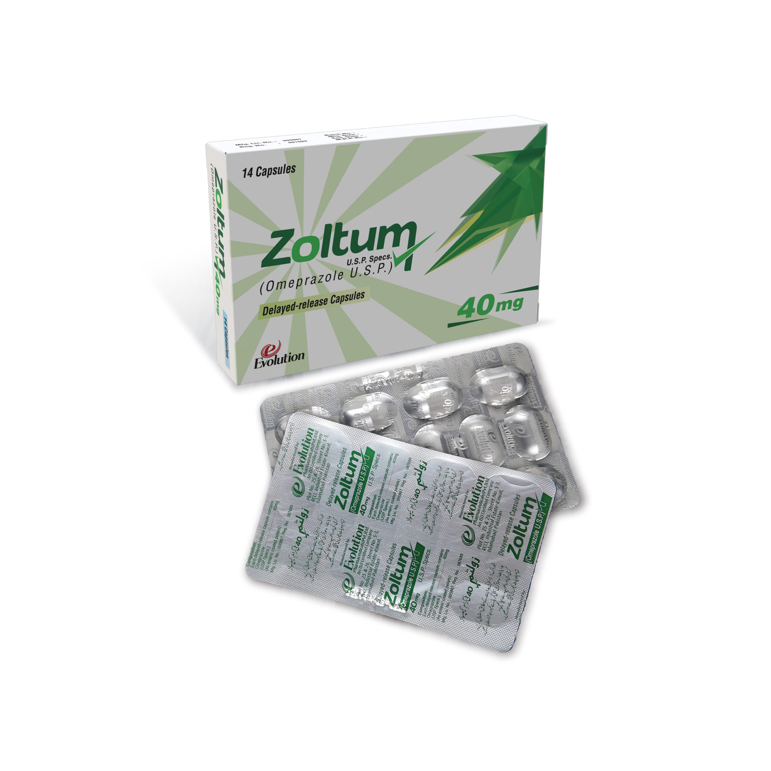 Zoltum 40mg Capsules