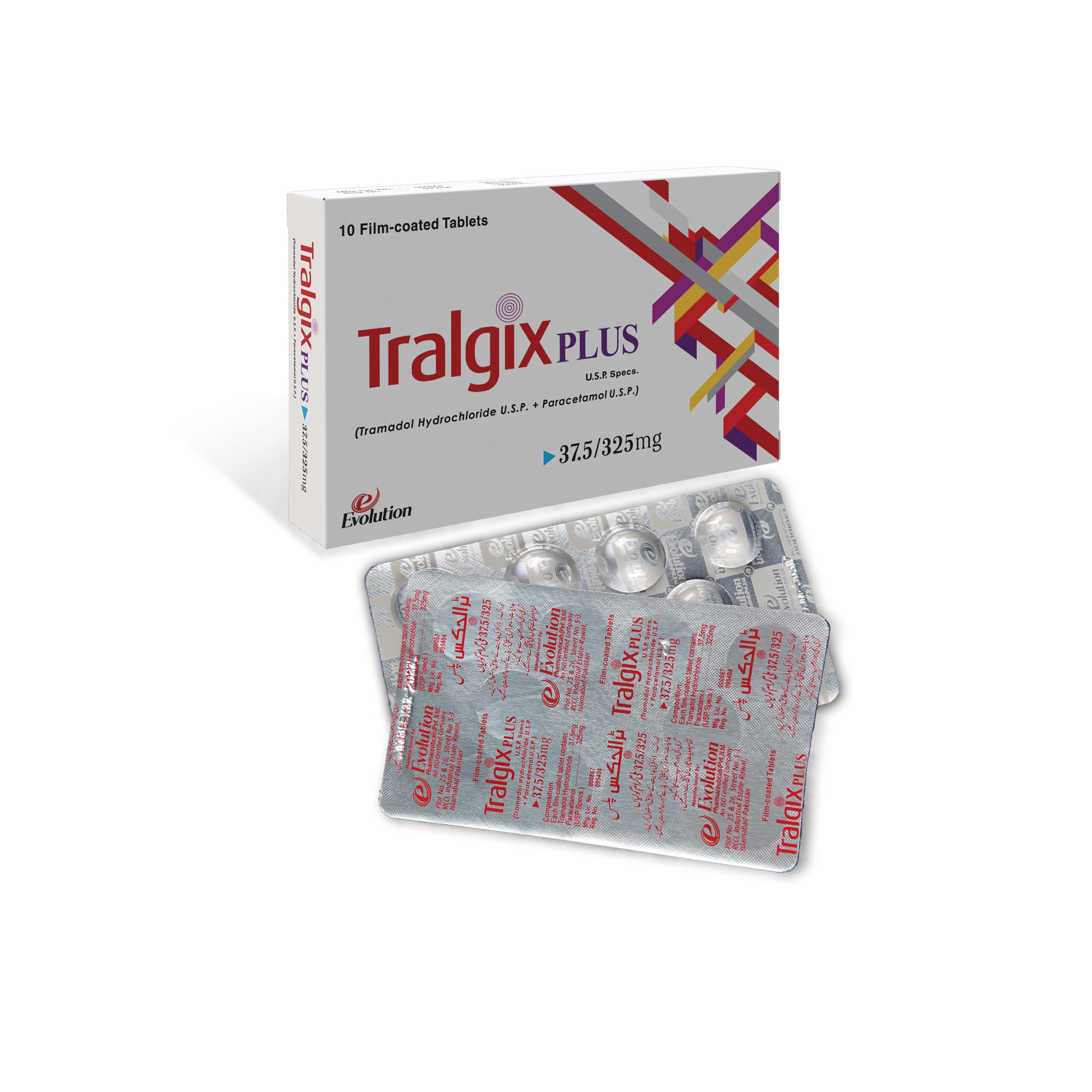 Tralgix Plus Tablets 37.5-325mg